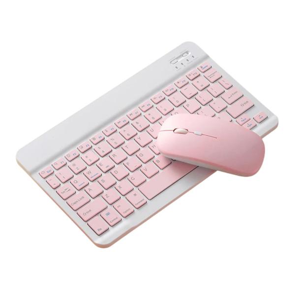 Imagem de Kit Teclado e Mouse Bluetooth Compacto para iPad Tablet PC