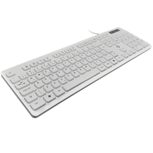 Imagem de Kit Teclado E Mouse Bril Pc, Usb, Abnt2, 1000 Dpi, Branco