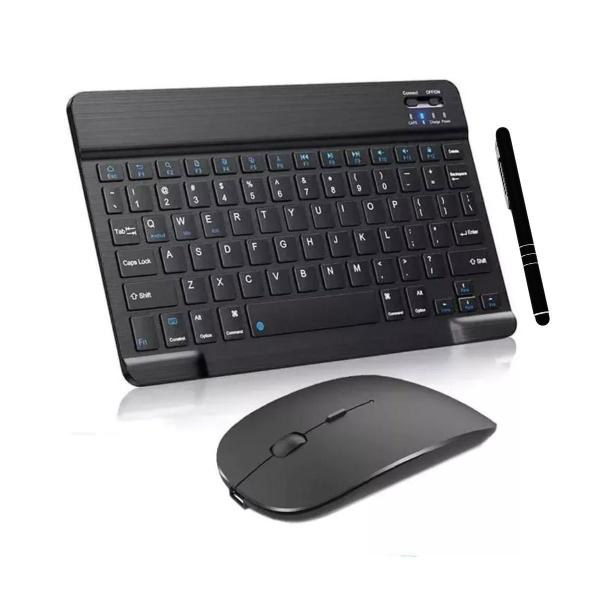 Imagem de Kit Teclado e Mouse BT Para Galaxy Tablet + Suporte