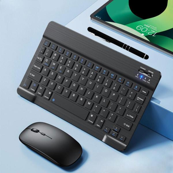 Imagem de Kit Teclado e Mouse BT Para Galaxy Tablet + Suporte