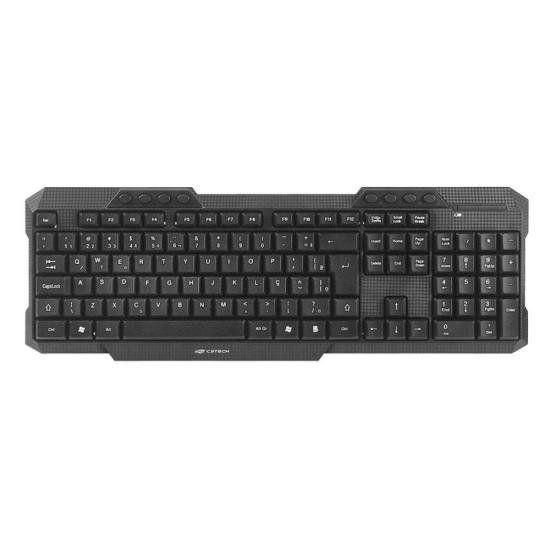 Imagem de Kit Teclado e Mouse C3tech K-W10 Sem Fio Preto F002