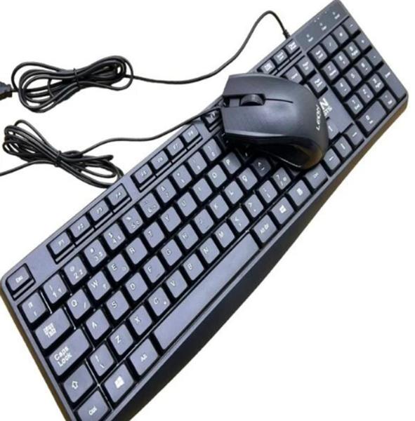 Imagem de Kit Teclado e Mouse com fio design Moderno Padrão