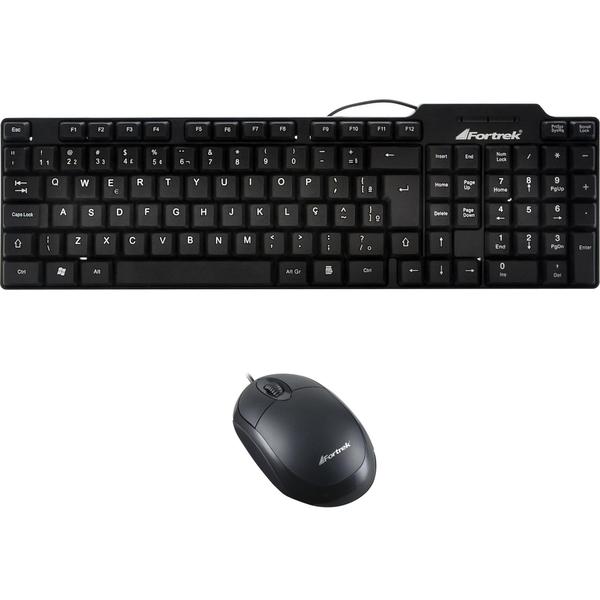 Imagem de Kit Teclado e Mouse com fio Fortrek SKL-106 / OML-101