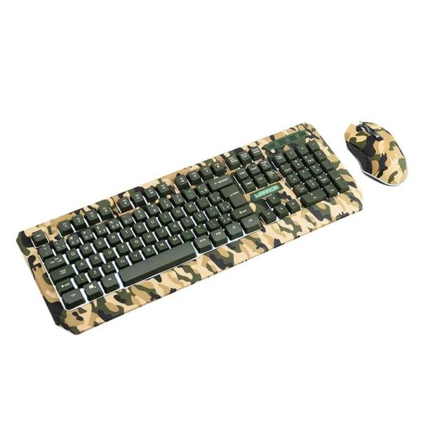 Kit teclado e mouse com fio gamer warrior kyler army - tc249 Imagem de Kit teclado e mouse com fio gamer warrior kyler army - tc249