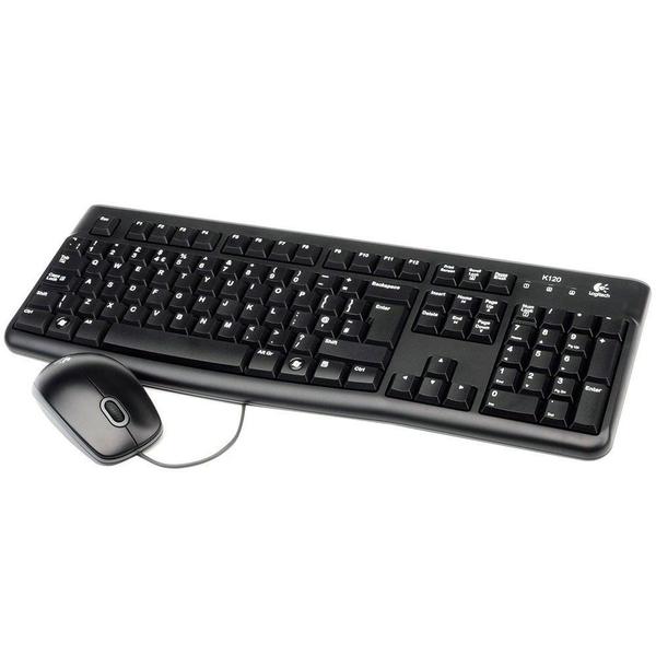 Imagem de Kit Teclado e Mouse com fio MK120 Logitech 