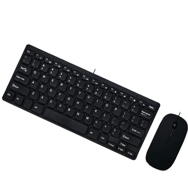 Imagem de Kit Teclado e Mouse com Fio Usb para Computador KNUP - KP-TE122