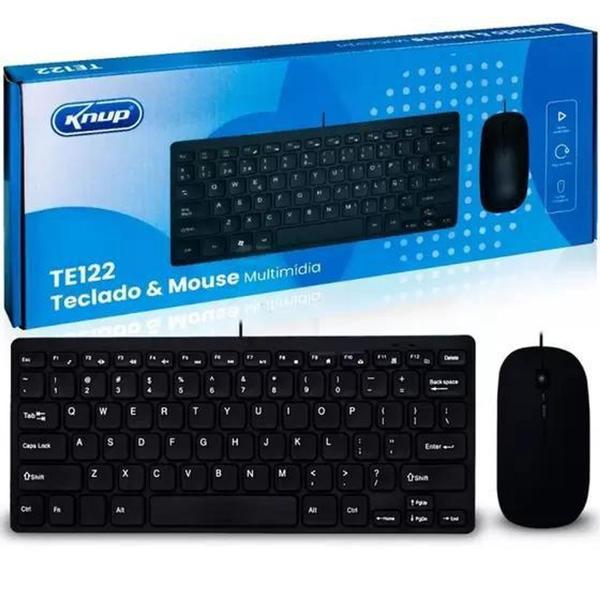 Imagem de Kit Teclado e Mouse com fio USB TE122 - Knup