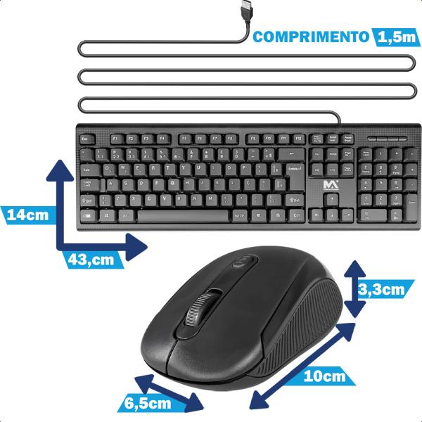 Imagem de Kit Teclado E Mouse Com Hub USB E Suporte Para Notebook Windows, MacOS, Linux