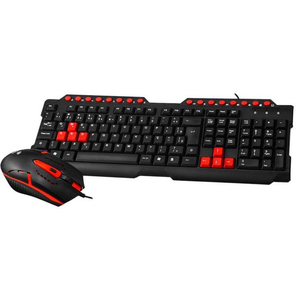 Imagem de Kit Teclado e Mouse Gamer C3Tech GK-20BK, ABNT2, USB, 1200DPI