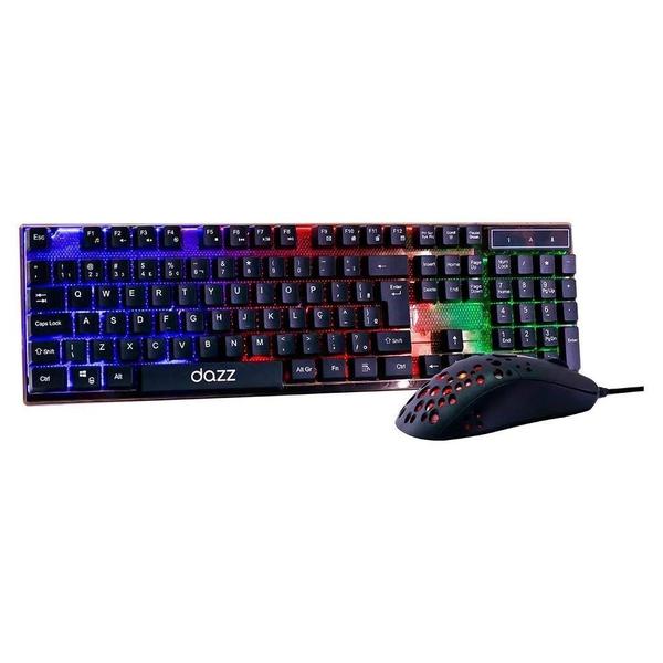 Kit Teclado e Mouse Gamer Dazz Shadowstrike Teclado Membrana USB 2.0 Rainbow Imagem de Kit Teclado e Mouse Gamer Dazz Shadowstrike Teclado Membrana USB 2.0 Rainbow