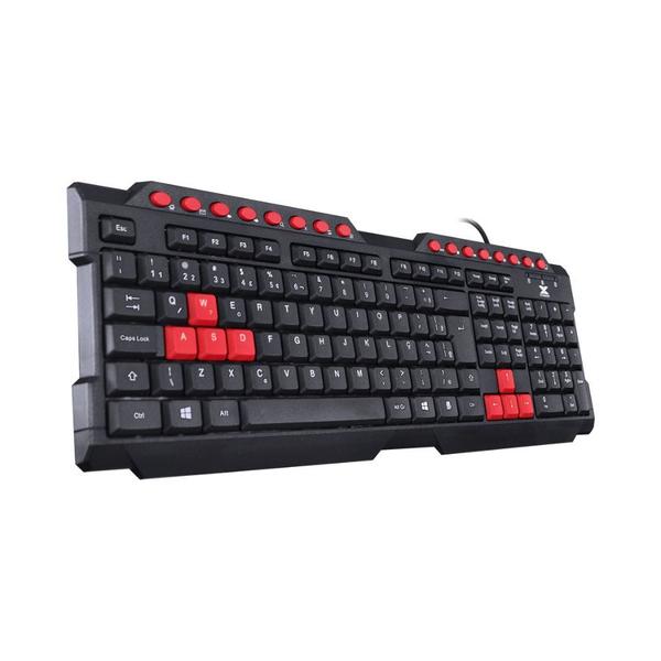 Imagem de Kit Teclado E Mouse Gamer Grifo - Mouse 2400 Dpi Cabo Usb 1.8 Metros Led Vermelho - Vgc-01V