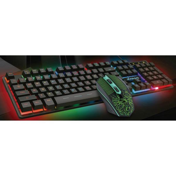 Imagem de Kit teclado e mouse gamer led rgb usb abnt2 multimidi hk8900