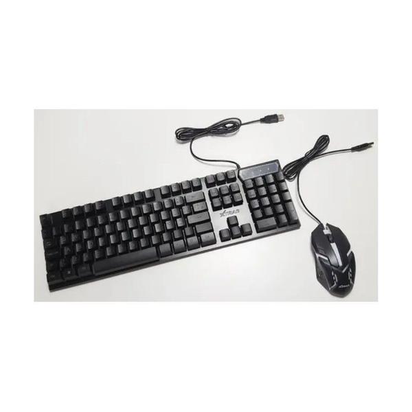 Imagem de Kit teclado e mouse gamer led rgb usb hk8600 xtrad