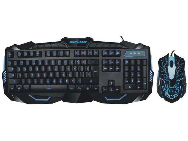 Imagem de Kit Teclado e Mouse Gamer Lightning  - Multilaser TC195