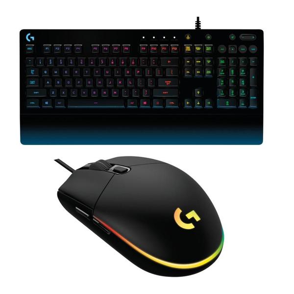 Imagem de Kit Teclado e Mouse Gamer Logitech G213 Prodigy + G203 Preto