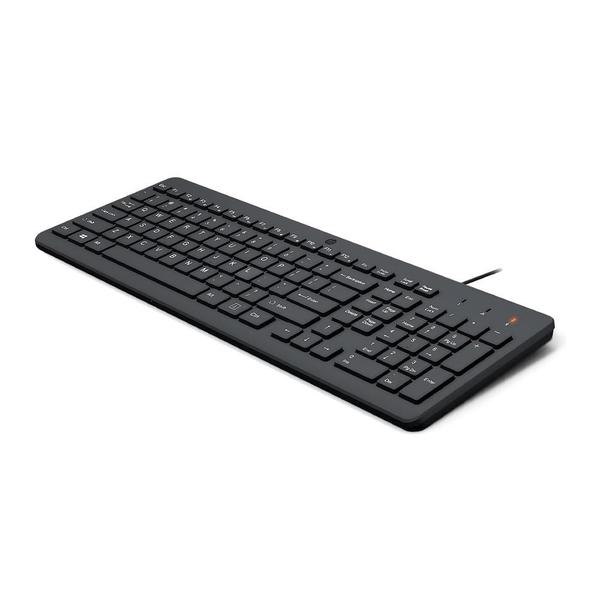 Imagem de Kit Teclado e Mouse HP 150 Com Fio USB ABNT2 Preto Classic