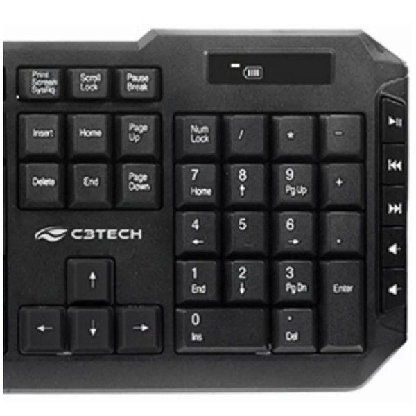 Imagem de Kit Teclado e Mouse K-W40BK: Conexão Smart Link