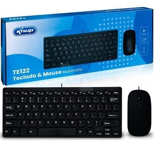 Imagem de Kit Teclado e Mouse Knup KP-TE122 - USB - Preto - Compacto