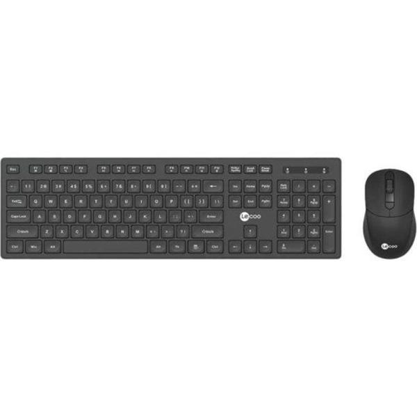 Imagem de Kit Teclado e Mouse Lecoo KW201 sem Fio Preto