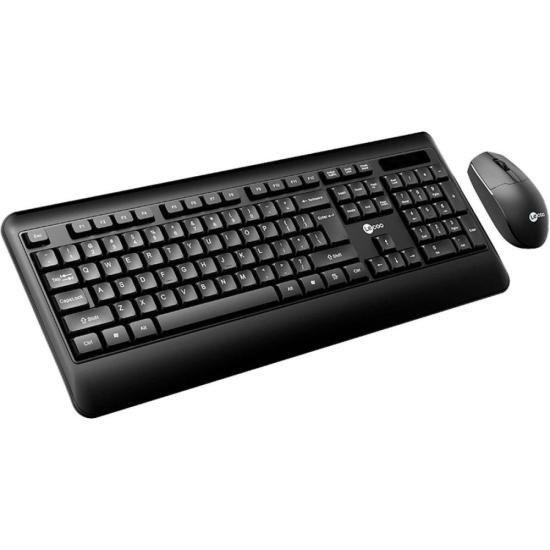 Kit Teclado e Mouse Lecoo KW202 Sem Fio Preto Imagem de Kit Teclado e Mouse Lecoo KW202 Sem Fio Preto