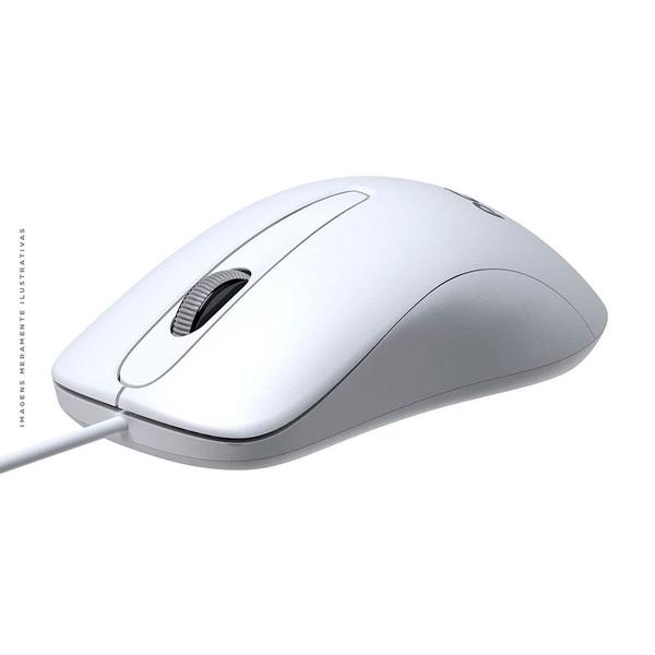 Imagem de Kit Teclado e Mouse PCYES Soft, USB, ABNT2, 1000DPI, Branco - PCOSF2W (111379)