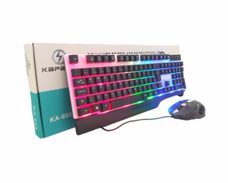 Imagem de Kit Teclado e mouse RGB KA-688