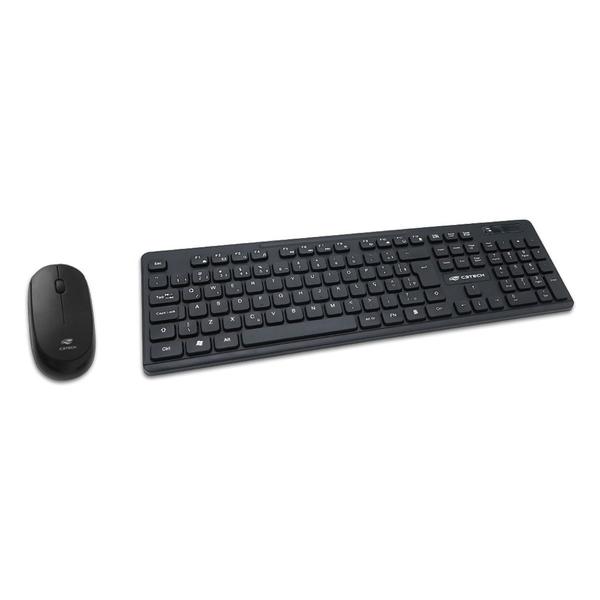 Imagem de Kit teclado e mouse s/fio c3tech k-w20bk