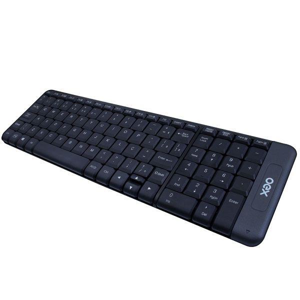 Kit Teclado e Mouse sem Fio 1200 DPI OEX BLEND TM404 Cinza Imagem de Kit Teclado e Mouse sem Fio 1200 DPI OEX BLEND TM404 Cinza