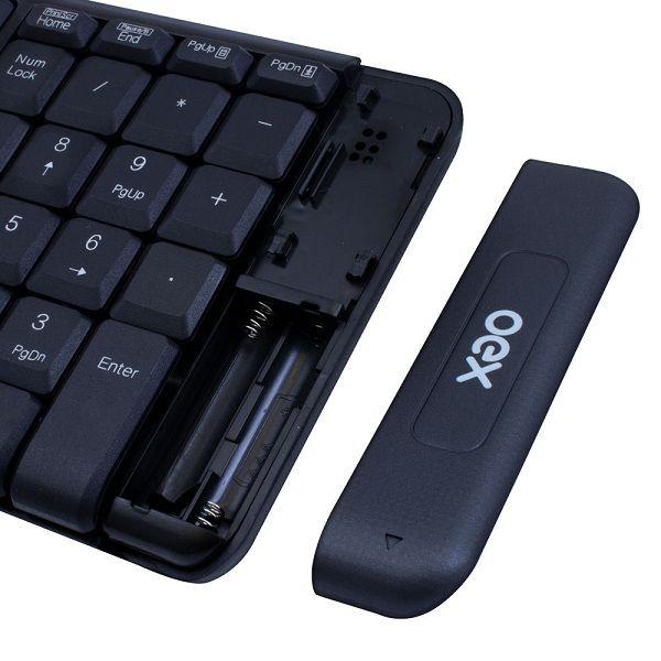 Imagem de Kit Teclado e Mouse sem Fio 1200 DPI OEX BLEND TM404 Cinza