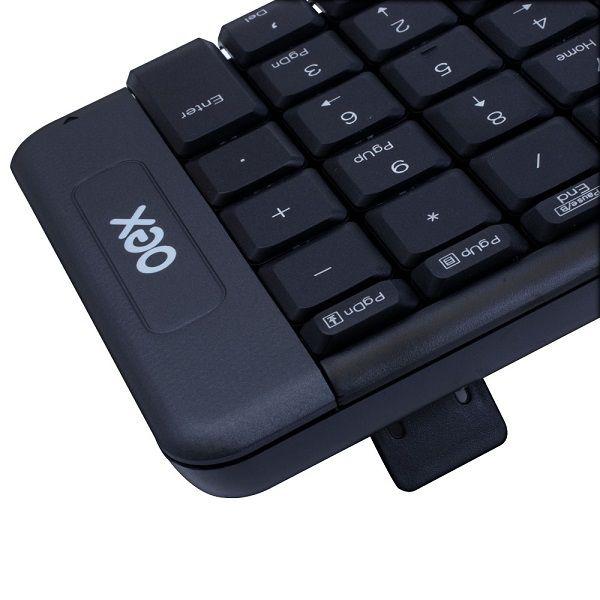 Imagem de Kit Teclado e Mouse sem Fio 1200 DPI OEX BLEND TM404 Cinza