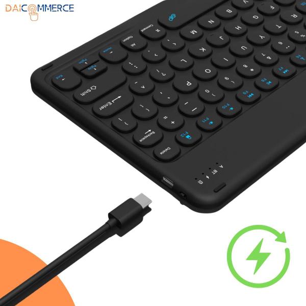 Imagem de Kit Teclado E Mouse Sem Fio Bluetooth Para Tablet S6 Lite