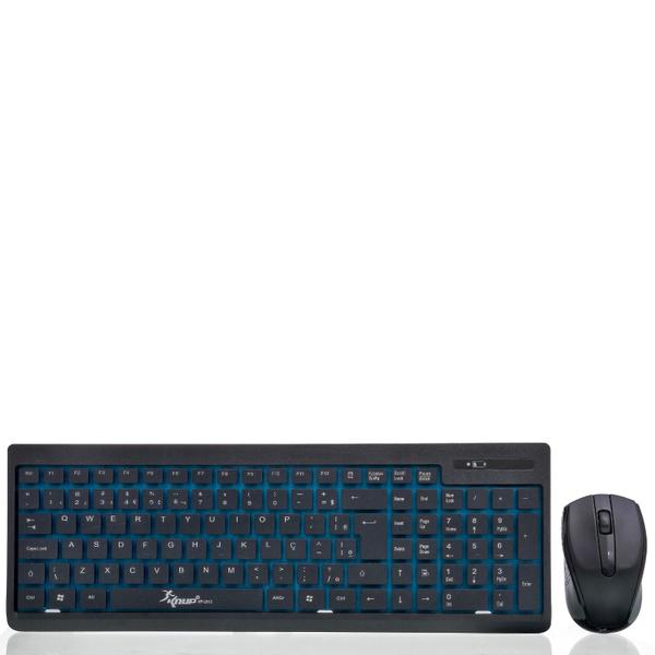 Imagem de Kit Teclado E Mouse Sem Fio Bluetooth Wireless 2.4 Ghz Abnt2