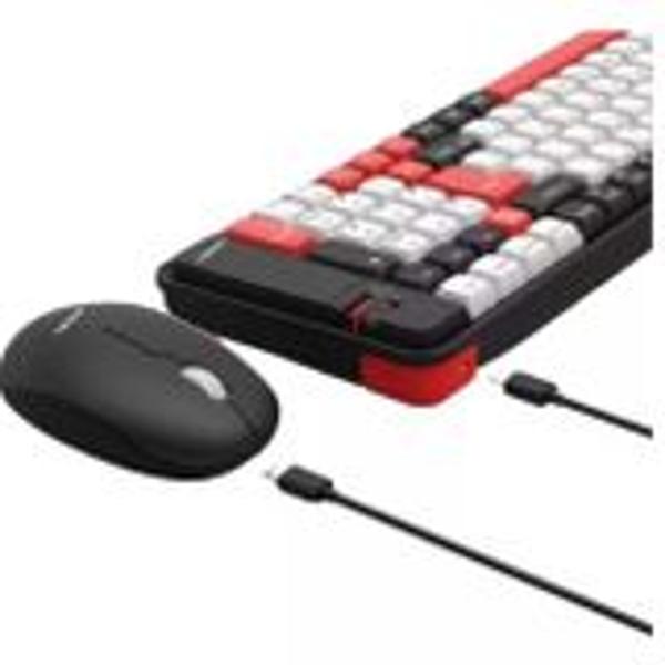 Imagem de Kit Teclado E Mouse sem fio Colorido Bt Wireless 2.4