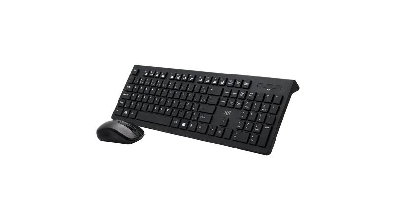 Imagem de Kit teclado e mouse sem fio conforto multimidia conexao usb 1200dpi teclas chocolate preto multi - tc212