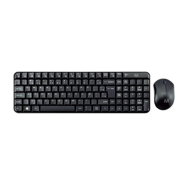 Imagem de Kit Teclado e Mouse sem fio CS200 Compacto ABNT2 TC183 Preto  Multilaser