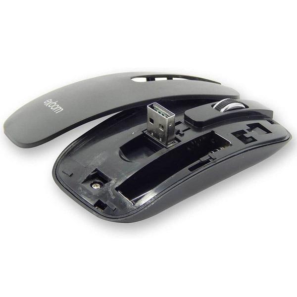 Imagem de Kit Teclado E Mouse Sem Fio Exbom Preto Modelo: S1000