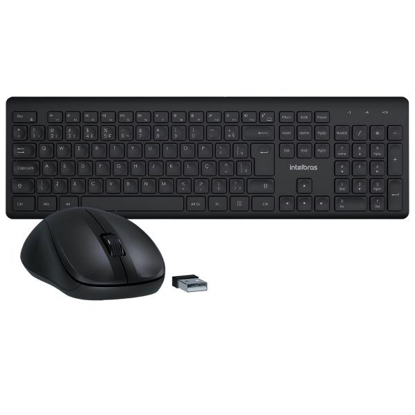 Imagem de Kit Teclado e Mouse Sem Fio Intelbras Preto CSI50