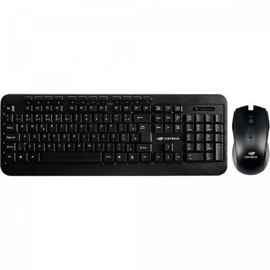 Imagem de Kit Teclado E Mouse Sem Fio K-w60bk C3tech