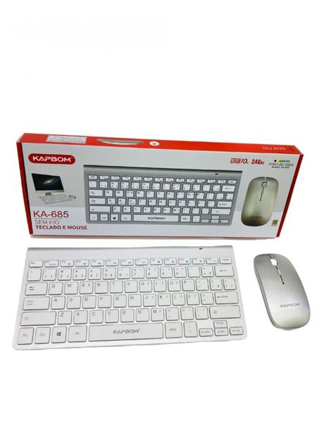 Imagem de Kit teclado e mouse sem fio kapbom ka-685