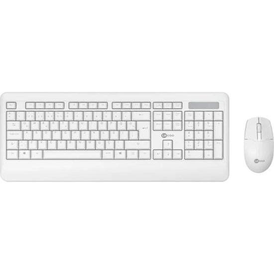 Imagem de Kit Teclado e Mouse Sem Fio Lecoo KW202 Branco