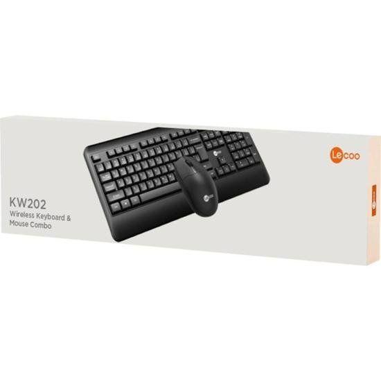 Imagem de Kit Teclado e Mouse Sem Fio Lecoo KW202