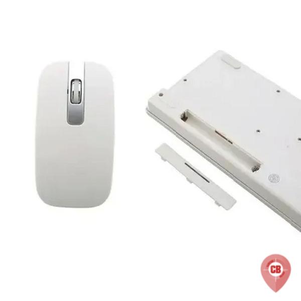 Imagem de Kit Teclado E Mouse Sem Fio Lehmox Ley-171 - Branco