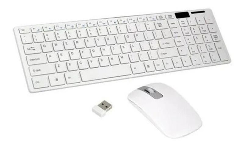 Imagem de Kit Teclado E Mouse Sem Fio Lehmox Ley-171 - Branco