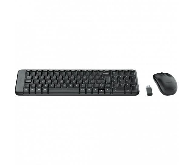 Imagem de Kit Teclado e Mouse Sem Fio Logitech MK220 Abnt2 Preto