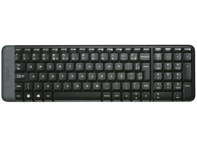 Imagem de Kit Teclado e Mouse Sem Fio Logitech MK220