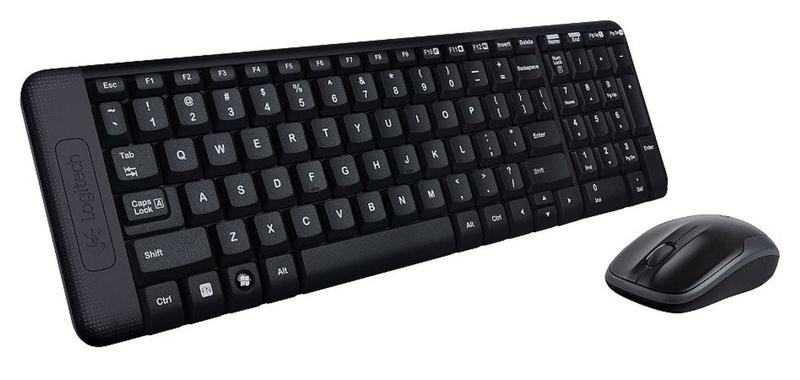 Imagem de Kit Teclado e Mouse Sem Fio Logitech MK220