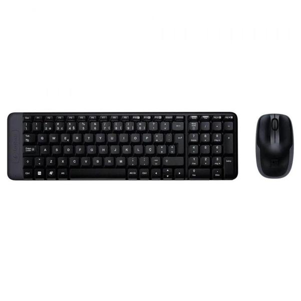 Imagem de Kit teclado e mouse sem fio logitech mk220