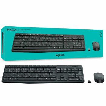 Imagem de Kit Teclado e Mouse Sem Fio Logitech Mk235 920-007903