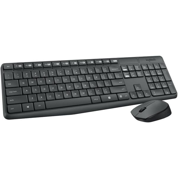 Imagem de Kit Teclado e Mouse Sem Fio Logitech MK235