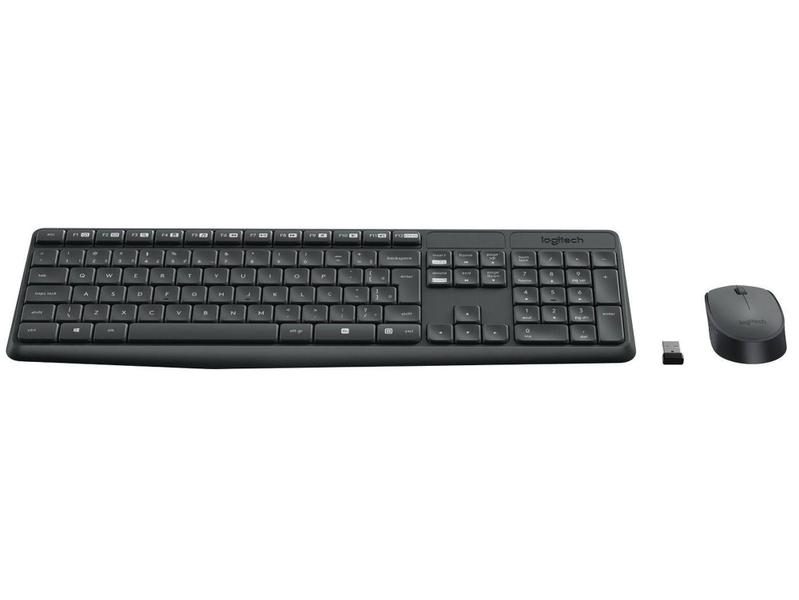 Imagem de Kit Teclado e Mouse Sem Fio Logitech MK235